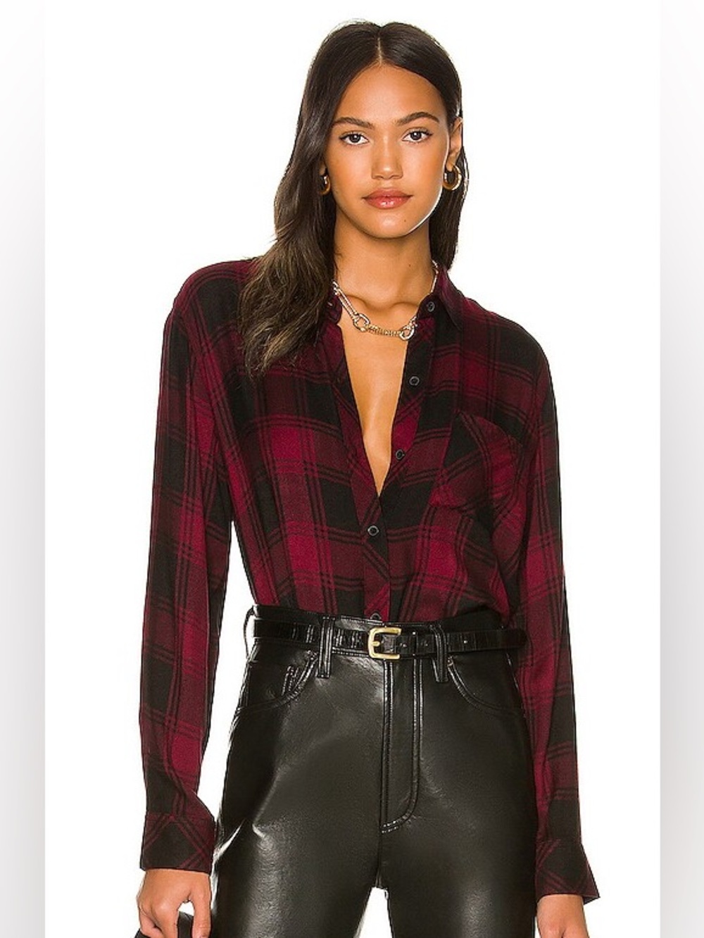 Rails Plaid Hunter Topโขsoft Cranbury, Black button-downโขGrungeโขIndieโขCabincoreโขM